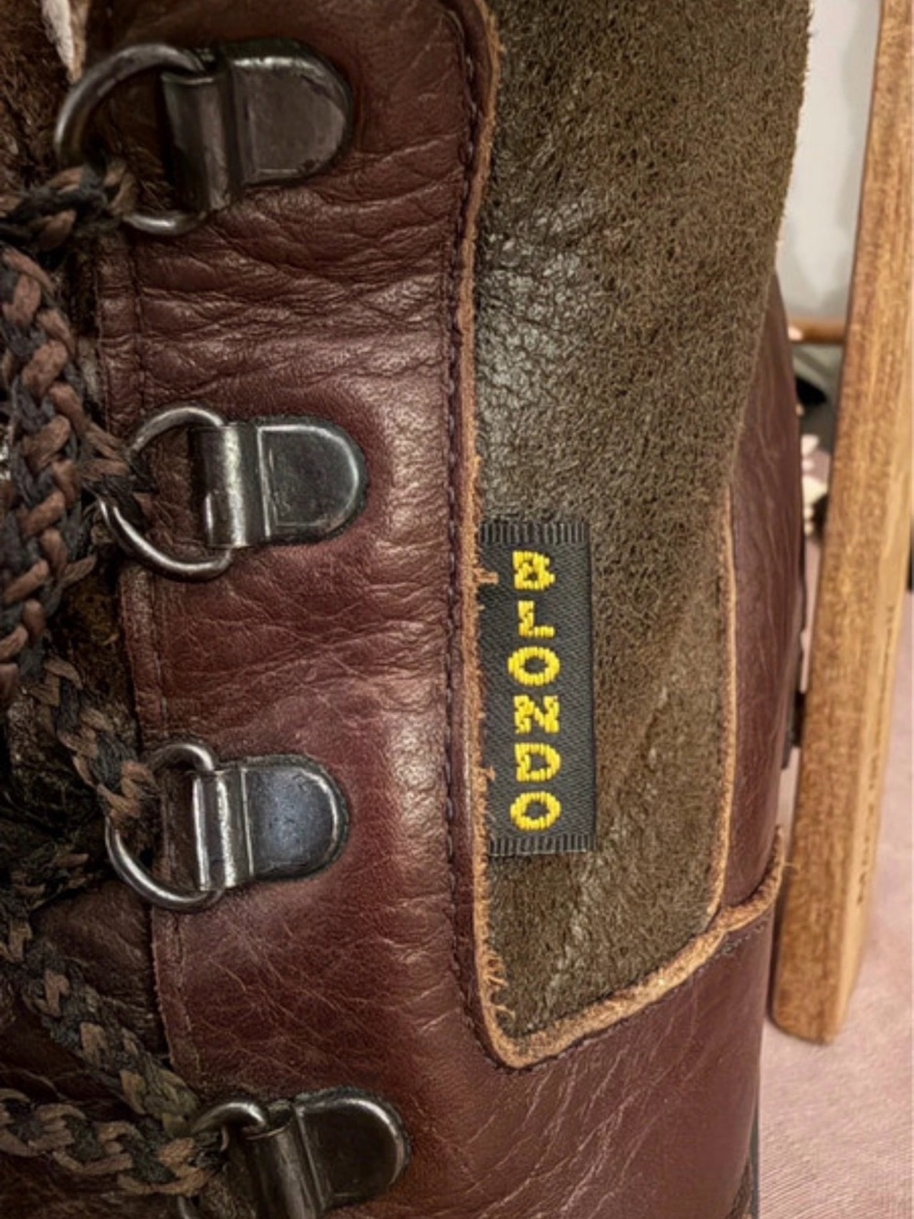 Blondo Brown Leather Shearling Lined Winter Boots Size 8 - Picture 4 of 8